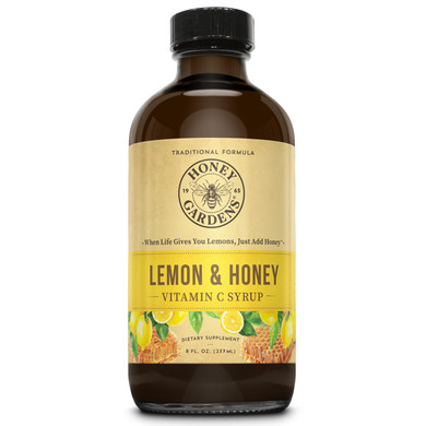 Syrup--Honey Lemon Honey Gardens 8 Oz Jar