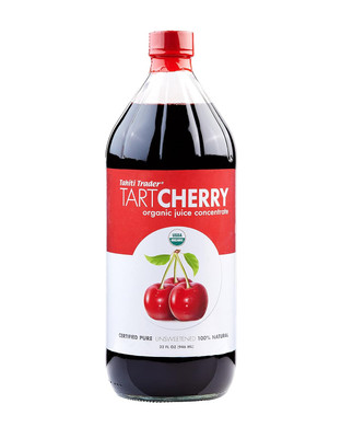 Tahiti Trader Tart Cherry Juice Concentrate - Ready To Drink Organic Superfood Promoting Immune Support & Overall Health - Pure, Unsweetened Fruit Juice - (16 Oz)