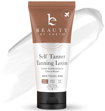 Tanning Lotion Self Tanner - Usa Made With Natural & Organic Ingredients, Travel Size Self Tan Lotion, Non Toxic Gradual Tanning Moisturizer, Sunless Tanner For Fake Tan For Women & Men