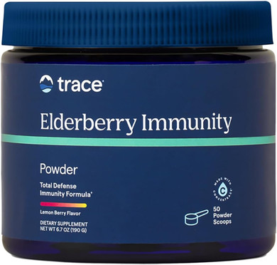 Trace Minerals Elderberry Immunity - Health Support Drink Supplement With Elderberry - Antioxidant Supplement To Support Cell Integrity & Heart Health - Lemon Berry, 6.7 Oz (50 Servings)