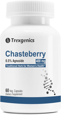 Trexgenics Chasteberry 0.5% Agnuside 400 Mg Women'S Health Support Vegan & Non-Gmo (60 Vcaps)