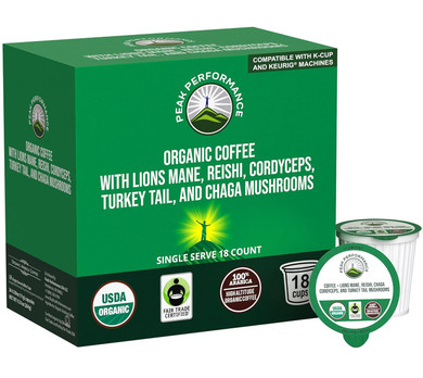 Usda Organic Coffee Pods. Compatible With K-Cup And Keurig Machines. High Altitude Usda Organic Coffee. Fair Trade Low Acid Beans Medium Roast Single Serve 24 Count Recyclable Cups For High Performers