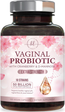 Vaginal Probiotics For Women - Vaginal Ph Flora Feminine Health Balance Support - 50 Billion Cfu Per Capsule, Odor Digestive Immune Support - Womens Probiotics Supplement With Cranberry - 60 Capsules