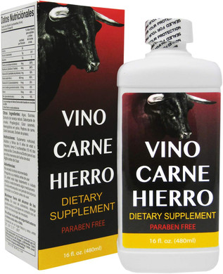 Vino Carne Hierro 16 Oz Paraben Free