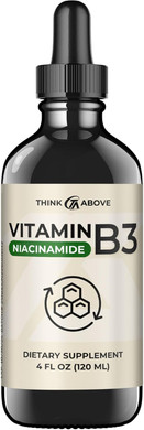 Vitamin B3 Niacinamide Liquid - Non Flush Form Of B3 Niacin - Convenient Vitamin B3 Niacinamide Drops For Women And Men - Easy To Swallow 2Oz (60Ml)