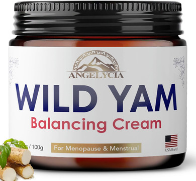 Wild Yam Cream For Hormone Balance | Hormone Balance For Women | Estrogen Cream | 100% Pure Organic | Organic For Pms | Perimenopause & Menopause Support | All Skins