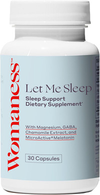 Womaness Let Me Sleep Supplements For Adults  Natural Sleeping Aid With Melatonin 3Mg, Magnesium Supplement, Gaba & Chamomile Extract For Restful Sleep  Nighttime Support For Sleeping - 30 Capsules