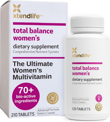 Xtendlife Total Balance Women'S Standard Daily Multivitamin - 70+ Bio Active Ingredients For Immune, Heart, And Cellular Support - 30 Day Supply