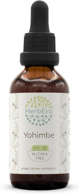 Yohimbe B60 Alcohol-Free Herbal Extract Tincture, Wildcrafted Yohimbe (Pausinystalia Yohimbe) Dried Bark (2 Fl Oz)
