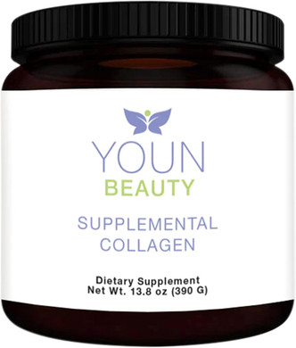 Youn Beauty Supplemental Collagen Powder By Holistic Plastic Surgeon Dr. Anthony Youn, 30 Servings (Unflavored)  Fortigel, Fortibone & Verisol Multi-Collagen Peptides For Skin Health