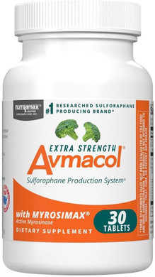 Nutramax Laboratories Avmacol Extra Strength #1 Researched Sulforaphane-Producing Brand for Detoxification with Glucoraphanin and Active Myrosinase, Immune Health, Adults & Children