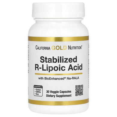 California Gold Nutrition, Stabilized R-Lipoic Acid with Bio-Enhanced® Na-RALA