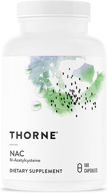 THORNE - NAC - N-Acetylcysteine - 500mg - Supports Respiratory Health and Immune Function*; Promotes Liver and Kidney Detox - 180 Capsules