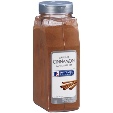 Mccormick Culinary Ground Cinnamon, 18 Oz - One 18 Ounce Container Of Pure Ground Cinnamon Powder Perfect For Professional Use And Baking Cakes, Cookies, Pies, Custards, And Puddings18 Ounce (Pack Of 1)