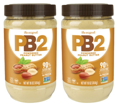 Pb2 Powdered Peanut Butter, 1Lb Jar (2-Pack)