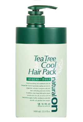 Daeng Gi Meo Ri- Tea Tree Cool Hair Pack, Scalp And Hair Nutrtion Care With Teatree Oil, Freshness To Oily Scalp, Moisture To Dry Hair, 33.8Fl Oz