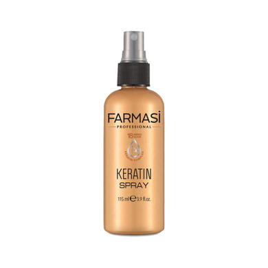 Farmasi Keratin Hair Spray, Thickening Spray For Repair & Shine, Volume, Styling Rejuvinating Formula For Damaged Hair, 3.9 Fl. Oz / 115 Ml