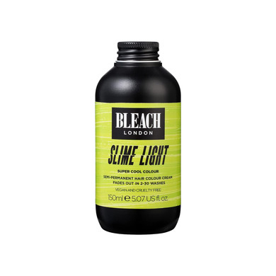 Bleach London Slime Light Super Cool Color - Semi-Permanent Hair Color, Bright Neon Green, Vegan, Cruelty Free, Temporary Hair Color Cream, 5.07 Fl .Oz