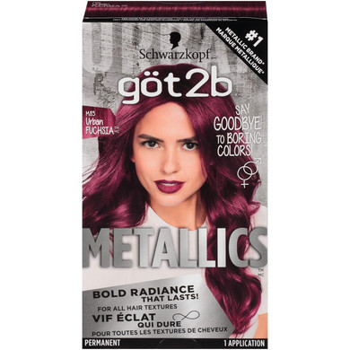 Got2B Metallics Permanent Hair Color, M85 Urban Fuchsiaurban Fuchsia