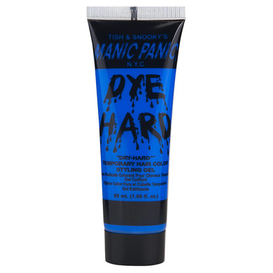 Manic Panic Electric Sky Blue Hair Color Gel - Dye Hard - Temporary Washable, Blue Hair Styling Gel For Kids & Adults - Glows Under Black Lightselectric Sky (Neon Blue)