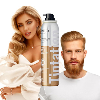 Kiss Root Cover Up Gray Concealer Spray Tintation Temporary Hair Color Spray Root Touch Up Spray Hair Dye 2.82 Oz. (Gold)Tcs6 - Gold