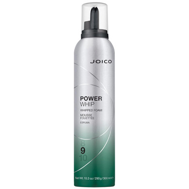 Joico Power Whip Whipped Foam | For Most Hair Types | Add Volume & Body | Thermal Heat, Humidity, & Pollution Protection | Boost Shine | Control Frizz & Flyaways | Silicone & Paraben Free