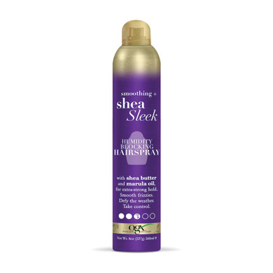 Ogx Smoothing + Shea Sleek Humidity Blocking Hairspray, 8 Ounce, Purple8 Ounce (Pack Of 1)