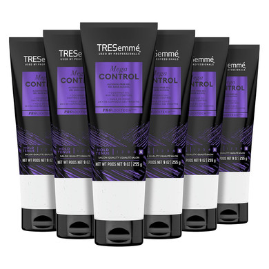 Tresemmã£Â© Mega Control Pack Of 6 Alcohol-Free Hair Gel For Frizz Control With Coconut Oil 9 Oz