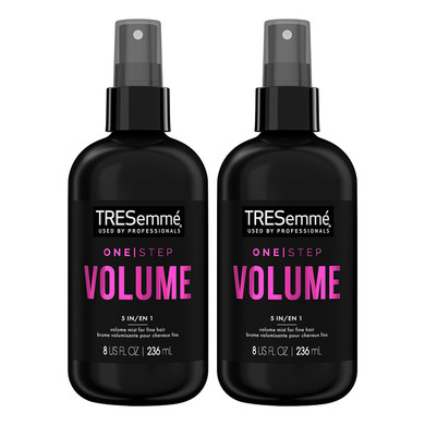 Tresemmã£Â© One Step 5-In-1 Volumizing Hair Styling Mist 2 Count For Fine Hair Hair Care Product For Soft, Weightless Volume 8 Oz
