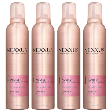 Nexxus Mousse Plus Volumizing Foam, For Volume, 10.6 Ounce (Pack Of 4)10.60 Ounce (Pack Of 4)