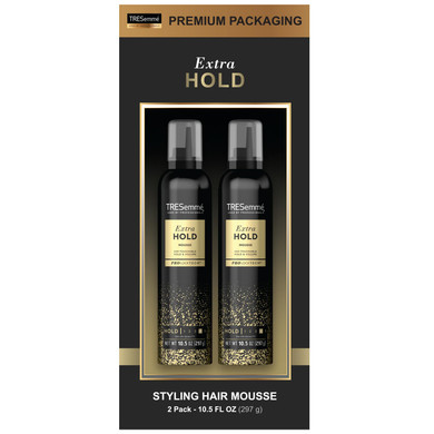 Tresemmã£Â© Mousse Tres Extra Hold, Extra Firm Control Mousse, Frizz Control With Flexible Feel, Hair Styling Mousse, Styling Foam For All Hair Types, Humidity Resistant, 2 Pack - 10.5 Oz Each
