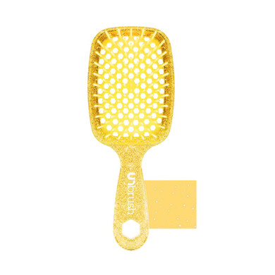 Fhi Heat Unbrush Wet & Dry Vented Detangling Hair Brush, Amber Yellow