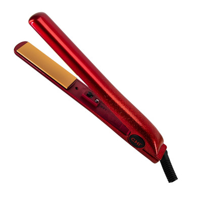 Chi Original Ceramic Hair Straightener Flat Iron | 1 Inch Ceramic Floating Plates | Quick Heat Up | Analog On/Off Switch | Pale Rubypale Ruby