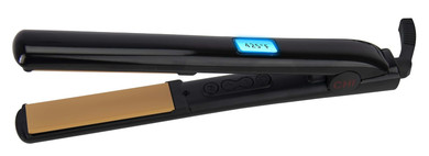 Chi Original Digital 1" Digital Ceramic Hairstyling Iron - Delivering Shiny Smooth And Salon-Quality Results Without The Damage Of High Heatpiano Black