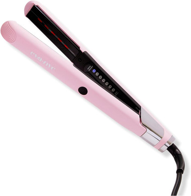 Eva Nyc Spectrum Far-Infrared Styling Iron, Flat Iron Hair Straightener With Adjustable Heat, Ceramic Flat Iron For All Hair Types & Textures, Straightener And Curling Iron In One, 1 Inch