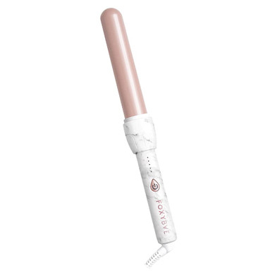 Foxybae White Marble Rose Curling Wand - Ceramic Tourmaline Technology - Hair Curler With Negative Ions - Professional Salon Grade Hair Styling Tool (32Mm)32Mm