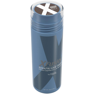 Xfusion Keratin Hair Fibers - Black (Large Size 28G)Medium Brown