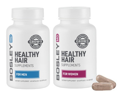 Bosleymd Healthy Hair Growth Supplements With Dht Blockers For Women And Men For Thicker, Fuller, Stronger Hair, 1-2 Month Supply