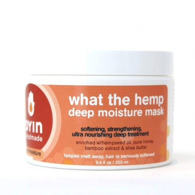 Oyin Handmade What The Hemp Deep Moisture Mask With Hempseed Oil, Pure Honey, Bamboo Extract & Shea Butter |8Oz