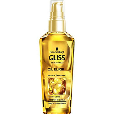 Gliss - Daily Elixir Oil - Nutrition And Shine Hair Oil - 3 Units Of 75Ml - Schwarzkopf