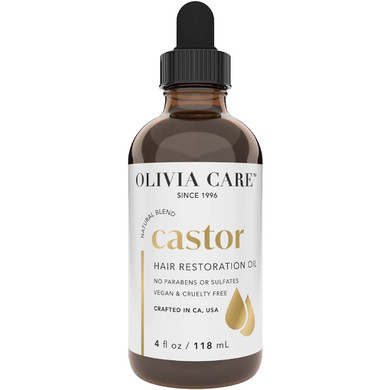 Olivia Care Hair Oil Made With Natural Plant-Based Ingredients - Provides Hydration, Smoothness & Moisture - Clean & Simple Treatment To Support Strengthen Hair - 4 Fl Oz (Argan)