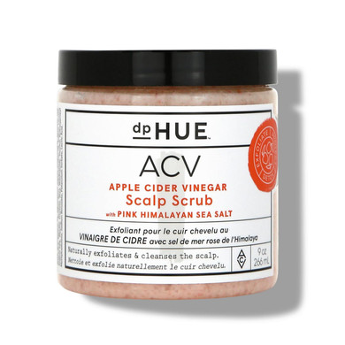 Dphue Apple Cider Vinegar Scalp Scrub With Pink Himalayan Sea Salt, 9 Oz - Natural Exfoliating Scrub & Dry Scalp Treatment - Aloe Vera & Avocado Oil - Gluten Free, Vegan