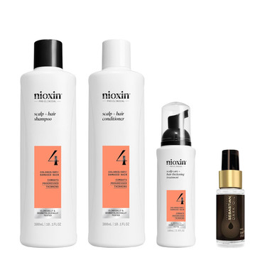 Nioxin System Kits, Cleanse, Condition, Hydrate Sensitive Or Dry Scalp, Reduces Hair Breakage, For All Hair Thinning Types, 3 Month Supply