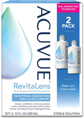 ACUVUE RevitaLens Multi-Purpose Disinfecting Solution, 2 x 10 oz. Twin Pack