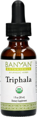 Banyan Botanicals Triphala Liquid Herbal Extract  Organic Triphala Extract With Amla, Haritaki & Bibhitaki  For Daily Detox, Regularity & Rejuvenation*  1Oz.  Non-Gmo Sustainably Sourced Vegan
