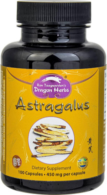 Dragon Herbs - Astragalus Capsules - 100 Capsules, 450 Mg Each