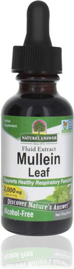Nature'S Answer Mullein Leaf | Herbal Supplement | Supports Respiratory Function & Mucous Membranes | Non-Gmo & Kosher | Gluten-Free & Alcohol-Free 1Oz (2 Pack)
