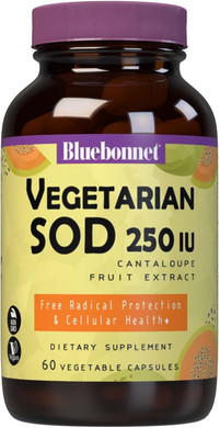 Blue Bonnet Super Fruit Extra Strength Cantaloupe Melon Fruit Extract 250Iu Per Serving Of Sod- 60 Vcaps