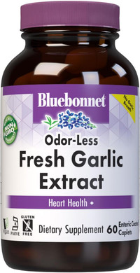 Bluebonnet Standardized Fresh Garlic Extract Enteric Coated Supplement, 60 Count