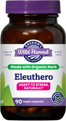 Oregon'S Wild Harvest Eleuthero Organic Capsules | Adapt To Stress Naturally, 90 Count